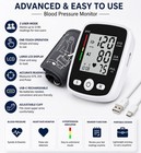 Automatic Upper Arm Blood Pressure Monitor Large Lcd 2-user Memory Usb-c