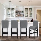 Bar Stool Covers Set Of 4 Velvet Barstool Seat Covers Washable Stretch Counter