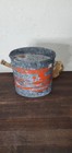 Vintage Old Pal Minnow Live Bait Bucket Galvanized Tin Metal 7 Inch
