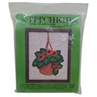 Vtg Stitchkins Studio 12 Flame Violet Crewel Embroidery Kit  1760 W  Frame Nos
