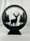 Led Deer Silhouette Lamp   Dimmable Forest Night Light   12  Rustic Woodland De
