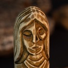Handcrafted Hel Wooden Figurine     Norse Underworld Goddess  Pagan Altar Decor