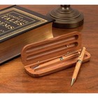 Alex Navarre Durable Bamboo Ballpoint Pen And Pencil Set