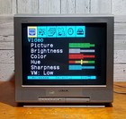 Sony Trinitron Kv-20fs12 20  Flat Screen Crt Tv  W remote Retro Gaming Video 