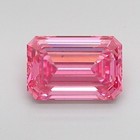 5 Ct Emerald Cut Natural Pink Color Lab Grown Loose Cvd Diamond Vvs1 Certified