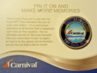 New 2025 Carnival Cruise Line Vista Ship Platinum   Diamond Vifp Lapel Pin
