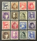 Travelstamps  Czechoslovakia Stamps 1945 War Heroes Sg  427-442 Mint Mnh Og