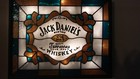Jack Daniels  Inspired Bar Sign Stained Glass Look Lighted Hand Painted