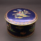 Vintage Tea Tin Designed By Daher Oriental Asian Scene Design England 5  X  3 
