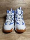 Reebok Galaxy1 White Blue Patent Leather Basketball Shoes Mens Size 8-14