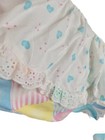 Vintage Red Calliope Baby Crib Dust Ruffle Hearts Patches  read Description 