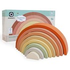  Wooden Stackable Rainbow Toy  8 Pcs Wooden Building Blocks Set For 1 2 3 