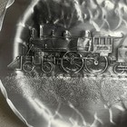 Vtg Wendell August Forge Dish Coaster 4 5  Train - Empire State Express Handmade