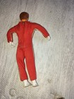 Vtg 1975 Evel Knievel Red Racing Toy Figure 1970 s Ideal Motorcycle Stuntman Set