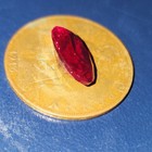 Large Vintage Faceted Oval Ruby - Flawless Flame-fusion Core - Intense Uv Glow