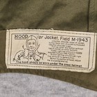 Vintage Us Army M-1943 Field Jacket Hood Olive Green Canvas Wwii Military 40s