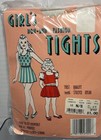 Vtg Girls Non-run Fashion Tights White Size 12-14 Lot 2 Nos 100  Stretch Nylon