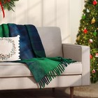 Woven Plaid Throw Blanket Dark Green - Threshold