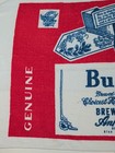 Vintage Budweiser King Of Beer Beach Towel White Red  54  X 26    