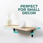 Reinforced Steel Bracket Room Shelves For Bedroom Wall - Easy To Install