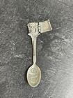Vtg Gun Slinger Saloon Hinged Hidden Scene Gish Souvenir Collector Pewter Spoon