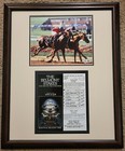 Affirmed   Alydar Belmont Stakes Commemorative Signed Beckett Authentication