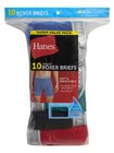 Hanes Men s Super Value Pack Assorted Boxer Briefs     10-pack     Soft  Breathable 