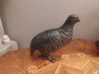 Quail Bird Bronze Statue Meiji Taisho Okimono 7  Sculpture Japanese Figure