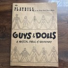 Guys   Dolls Musical Playbill 46th Street Theatre 1950 51 New York City Vintage