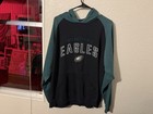 Vintage 90s Philadelphia Eagles Nfl Hoodie Sweatshirt Reebok Large Usa