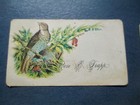 Amazing  4  Victorian Die Cut Scrap Calling Cards  the Trapp Family  Hand Color2