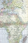 1890s Map Of Africa Full Color Lithography 13 5 X 21 75