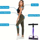 6-tube Pedal Resistance Band Fitness Rope For Yoga Stretching Leg Training