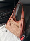 New Discontinued Coach Lori Shoulder Bag In Signature Canvas C4825