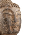 Chinese Carved Stone Buddha Head Sculpture On Lotus Base 6 