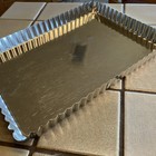 Gobel French Tin Fluted Tart Pan  230 W  Removable Bottom 11 5  X 8  France