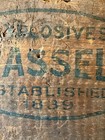Rare Early Grasselli Explosives Box End  The Grasselli Powder Co cleveland Ohio