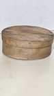 Antique  vintage Shaker Style Oval Bentwood Pantry Box 4x3x1 75 