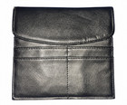 Black Leather Credit Card Holder Wallet Rfid Blocking Slim Front Pocket Unisex