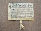 17th Century Charles 1st Ornate Latin Vellum Deed Document Nice Calligraphy