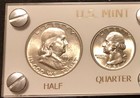 1951 Silver Mint Year Set Gem Coins White Capital Holder