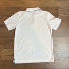  Boys White Stripped Adidas Golf Polo Size Large 