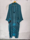 Gift For Her Silk Kimono Robe Soft Summer Wear Bathrobe L-1416