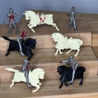 Vintage 1950s Marx Castle Play Set Plastic Knight Horse Knights Read