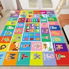 Kids Rugs Play Mat  Animals Zoo Play Rug For Playroom  Fun Playmat Abc 