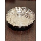 Barker Ellis Silver-plated Ornate 6  Fluted Scalloped Rim Bowl England Patina