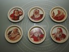 Santa Claus Coke Coca Cola Vintage Tin Coasters Huge Lot Of 28