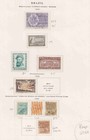 1937-1945 Brazil Colection On Page Album Mint Hinged   No Gum   Used