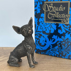 Chihuahua Bronze Figurine Sculpture Solid Cold Cast Dog Ornament Lover Gift
