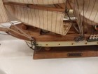 Vintage Wood Model Ship Boat   Gorch Fock    Assembled 20  X 17  Exc